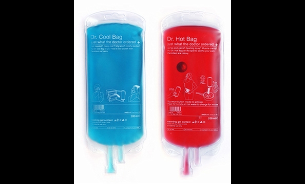 Aches and pains are part of the territory when it comes to fitness, right? Soothe them away with these cute IV-bag-shaped ice and heat packs. Just refrigerate the blue one for a bit of cool relief, and push a button to activate the heat in the red one. Bo
