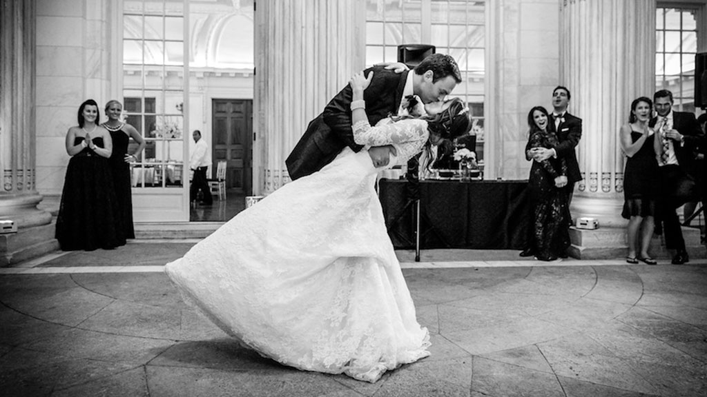 A City-Chic Black and White Wedding at DAR