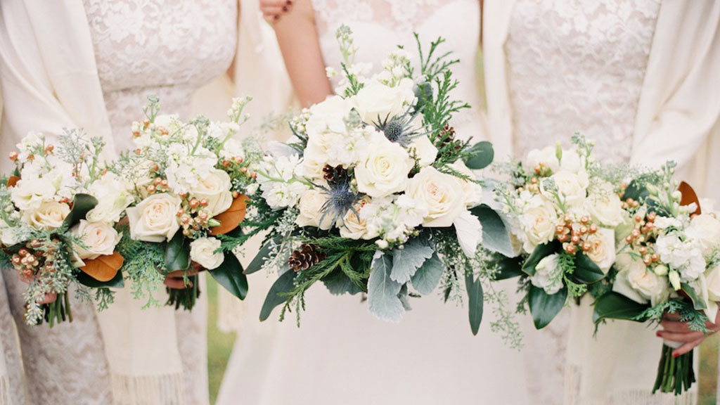 Cream and Dusty Blue Rustic Wedding at King Family Vineyards