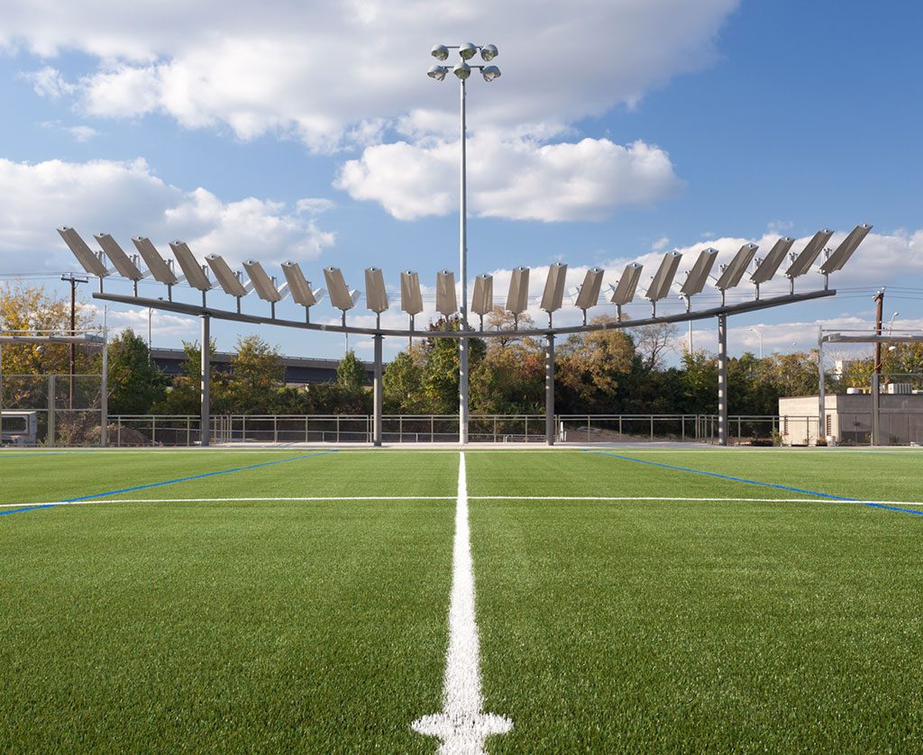 Don't be surprised to see DC United practicing at Long Bridge Park. Photograph by Jesse Snyder.