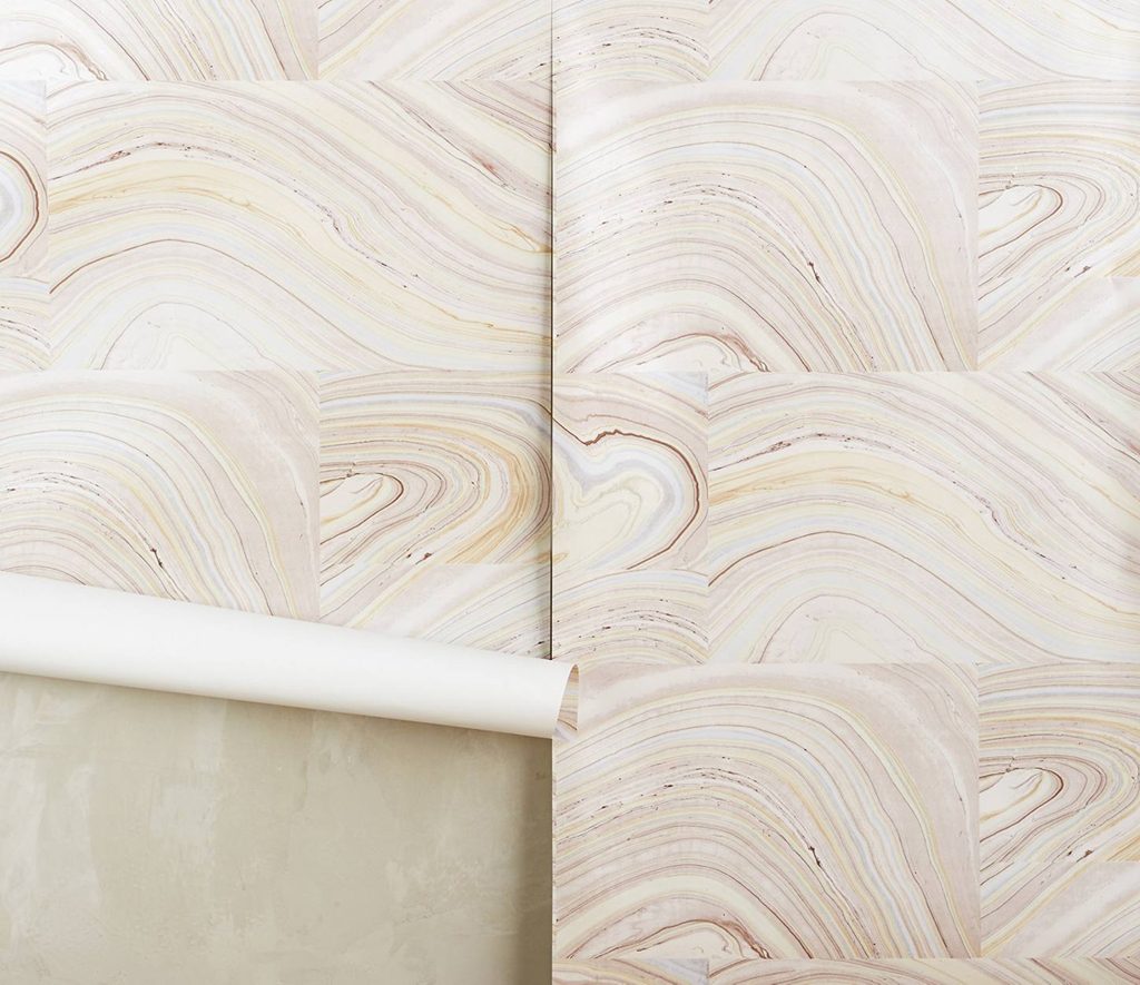 Anthropologie-cross-grain-wallpaper - Washingtonian bathroom decor accessories Anthropologie-cross-grain-wallpaper