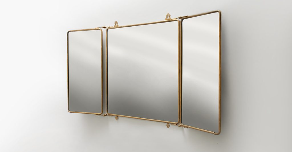 Waterworks-Daphne-Metal-Trifold-Mirror - Washingtonian bathroom decor accessories Waterworks-Daphne-Metal-Trifold-Mirror
