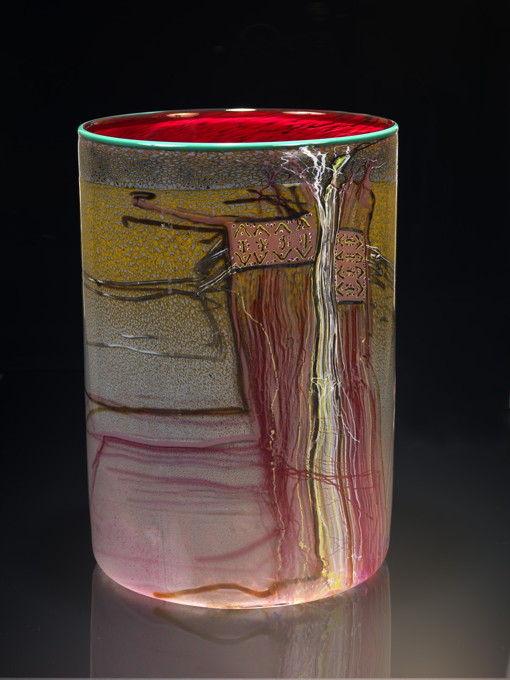 Blanket Cylinder Series, Dale Chihuly, 1984. 