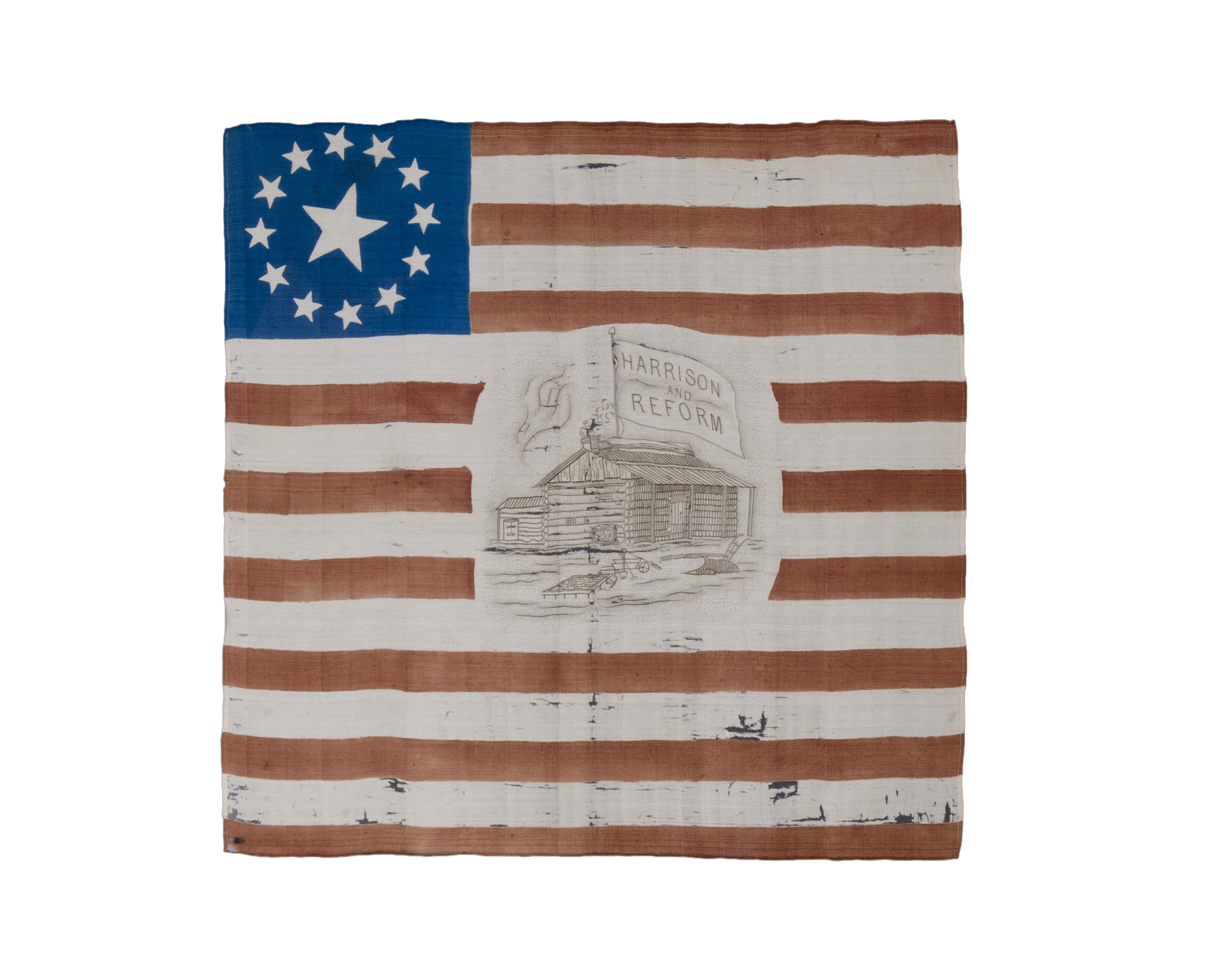 03_13-Star William Henry Harrison Campaign Parade Flag