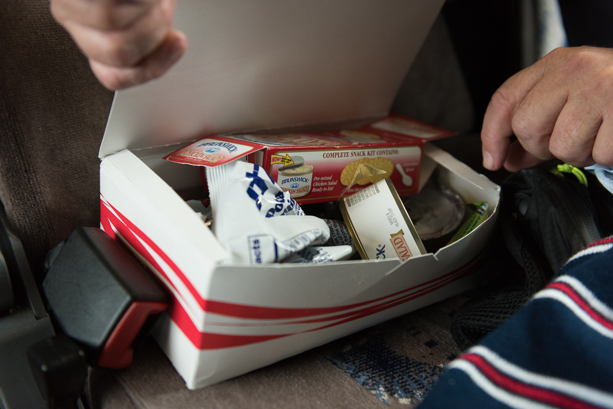 Runners who board the bus receive a care package of sorts to help replenish their lost calories. In 2015, the first runner climbed aboard at the second mile, meaning some participants were on the bus for as many as seven or eight hours.