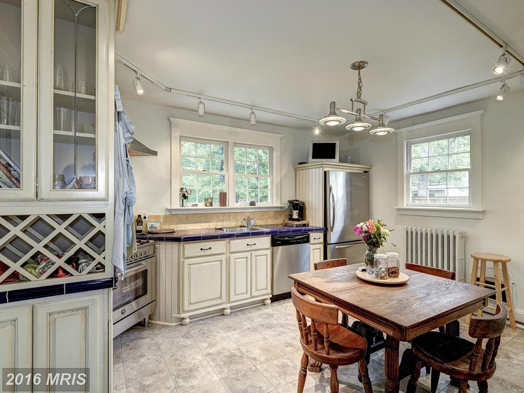 kitchen - Washingtonian Under 500k: A Tiny Fairytale Cottage in West Alexandria