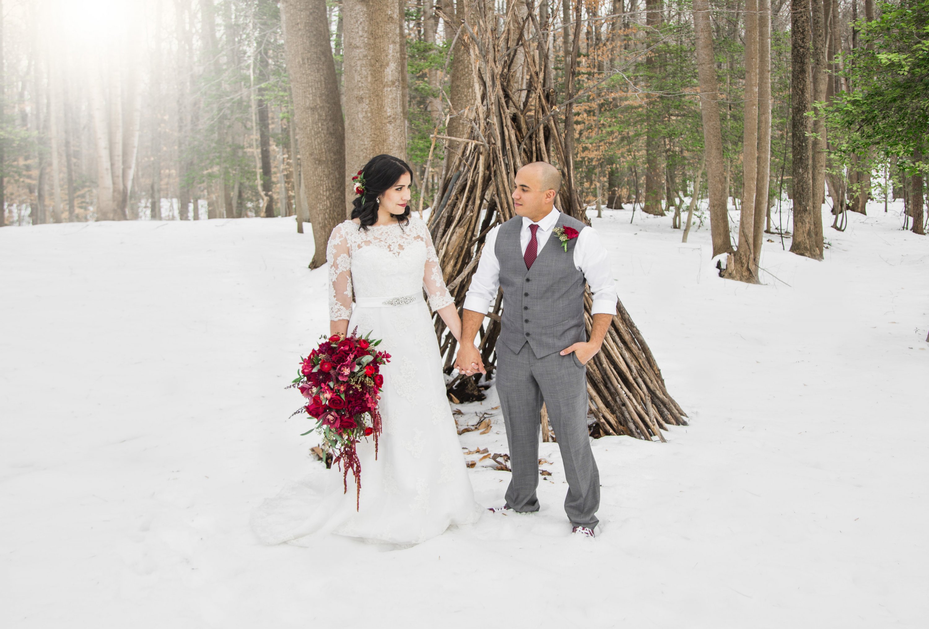 Carla and Carlos 30 - Washingtonian Carla Torres Carlos Rodriguez Alicia Wiley Photography Snow Day