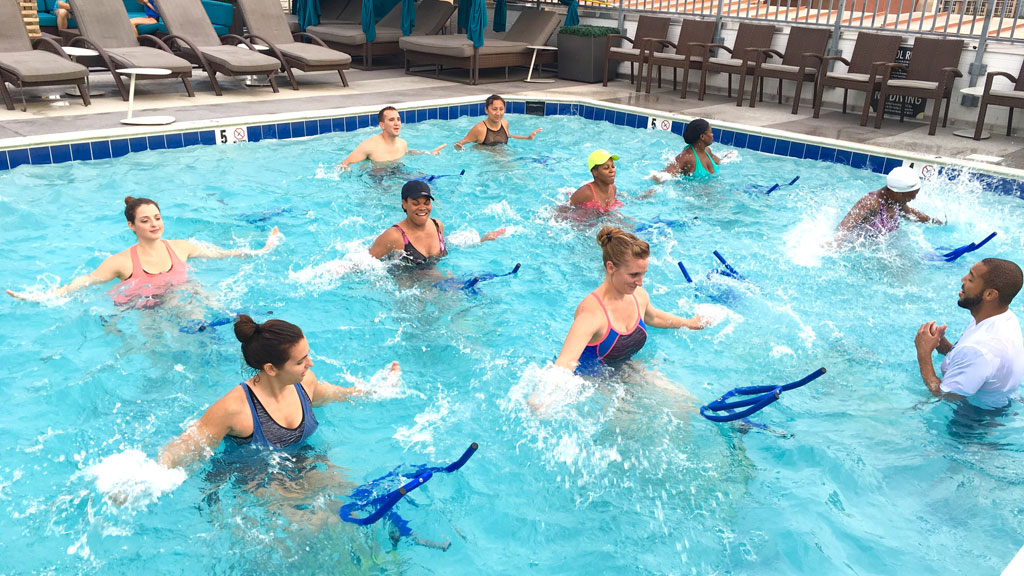 Just in Time For Summer, An Underwater Cycling Class in a Dupont Rooftop  Pool - Washingtonian