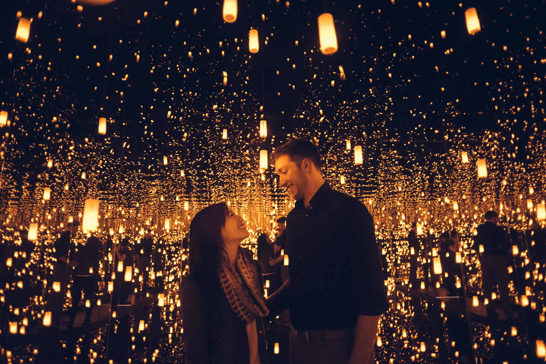 AJ Jan Yayoi Kusama Infinity Mirrors Engagement Hirshorn 9 - Washingtonian AJ Jan Yayoi Kusama Infinity Mirrors Proposal Engagement Photoshoot