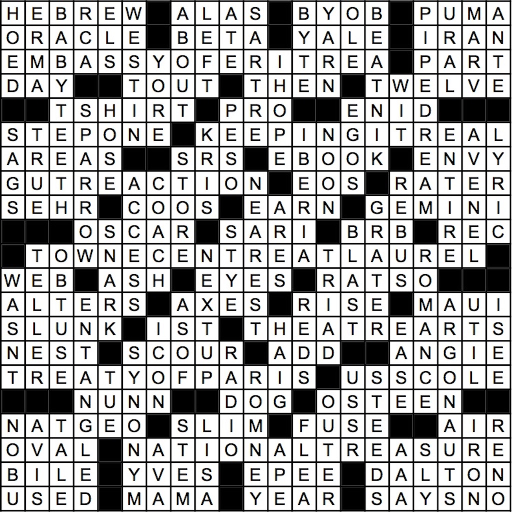 April 2017 Crossword Answer Key - Washingtonian