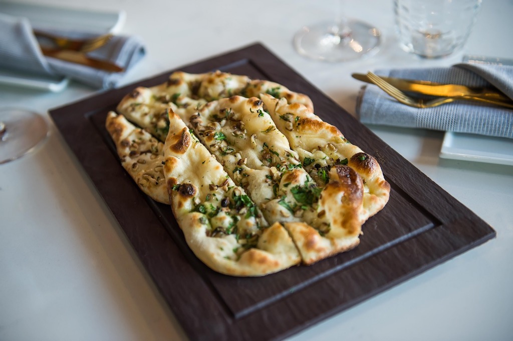 Karma Modern Indian mushroom truffle naan by Joy Asico - Washingtonian