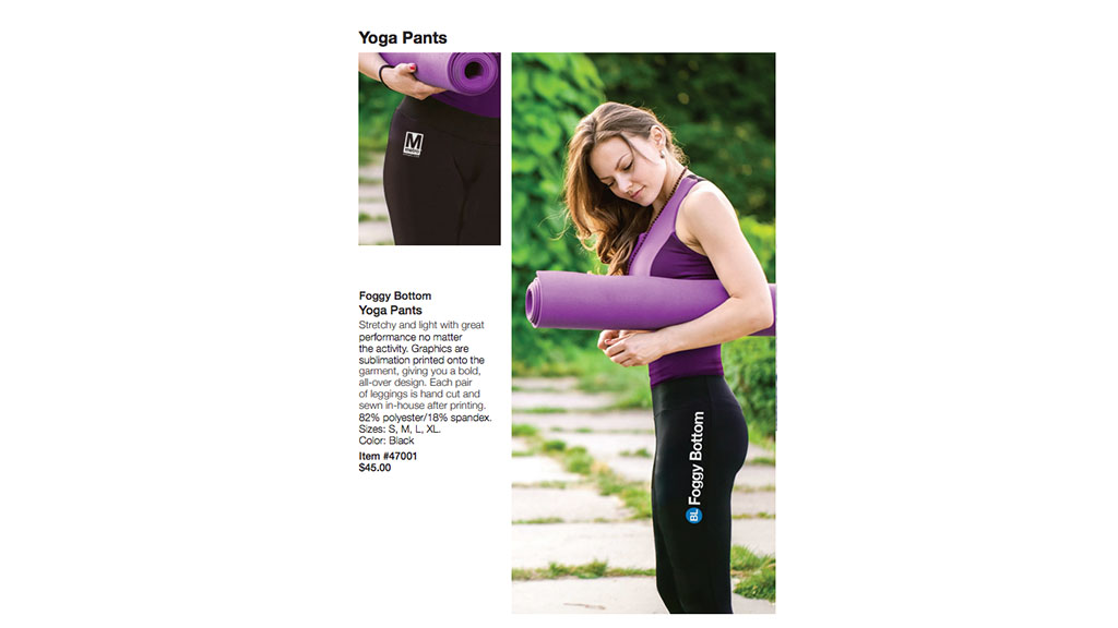 yoga pants - Washingtonian m shop M shop Metro pop-up retail store metro center