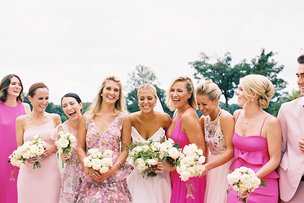 These 'Pretty in Pink' Mix-and-Match Bridesmaids Dresses are Everything