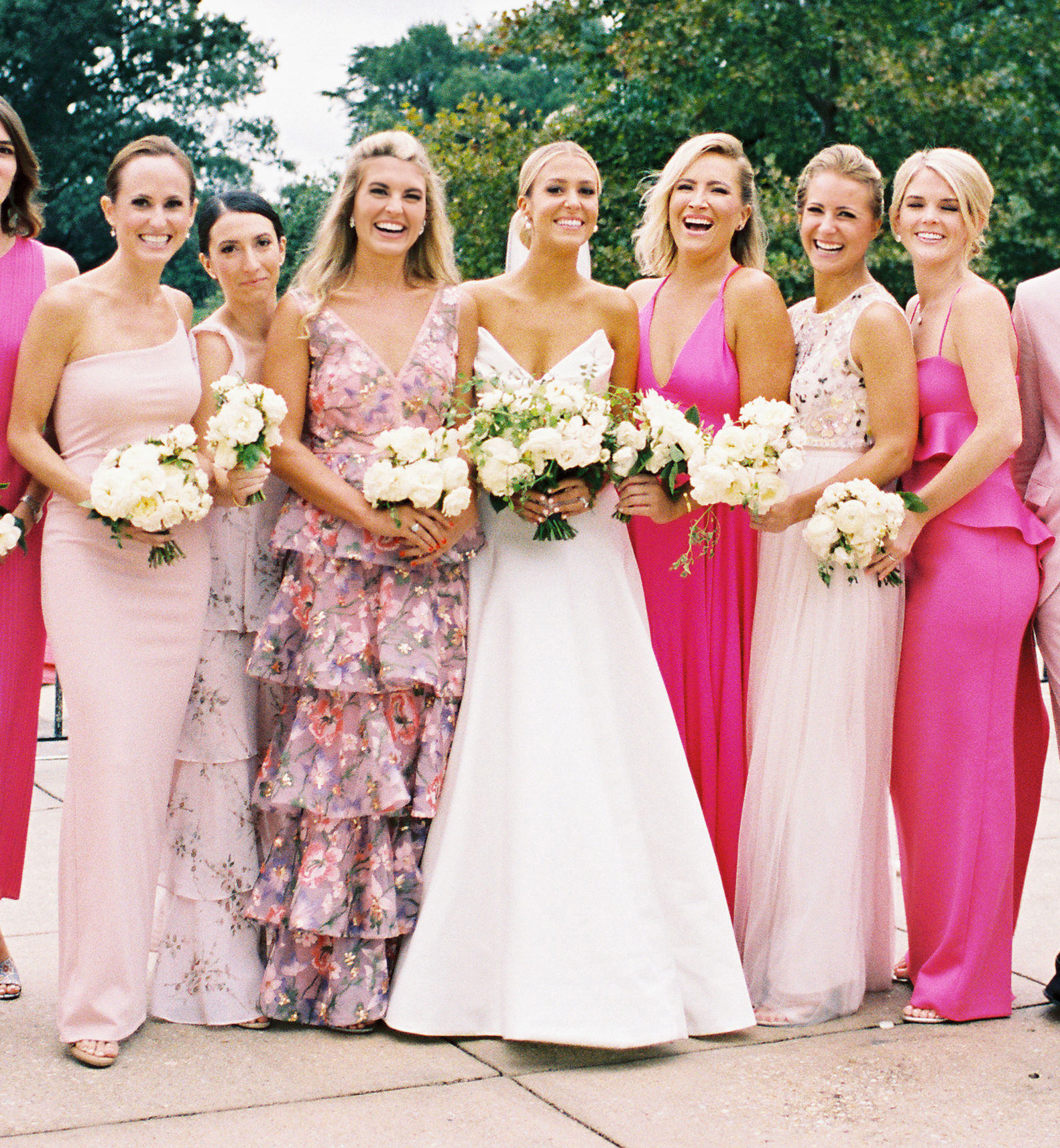 AJF,bright pink bridesmaid dresses,nalan.com.sg