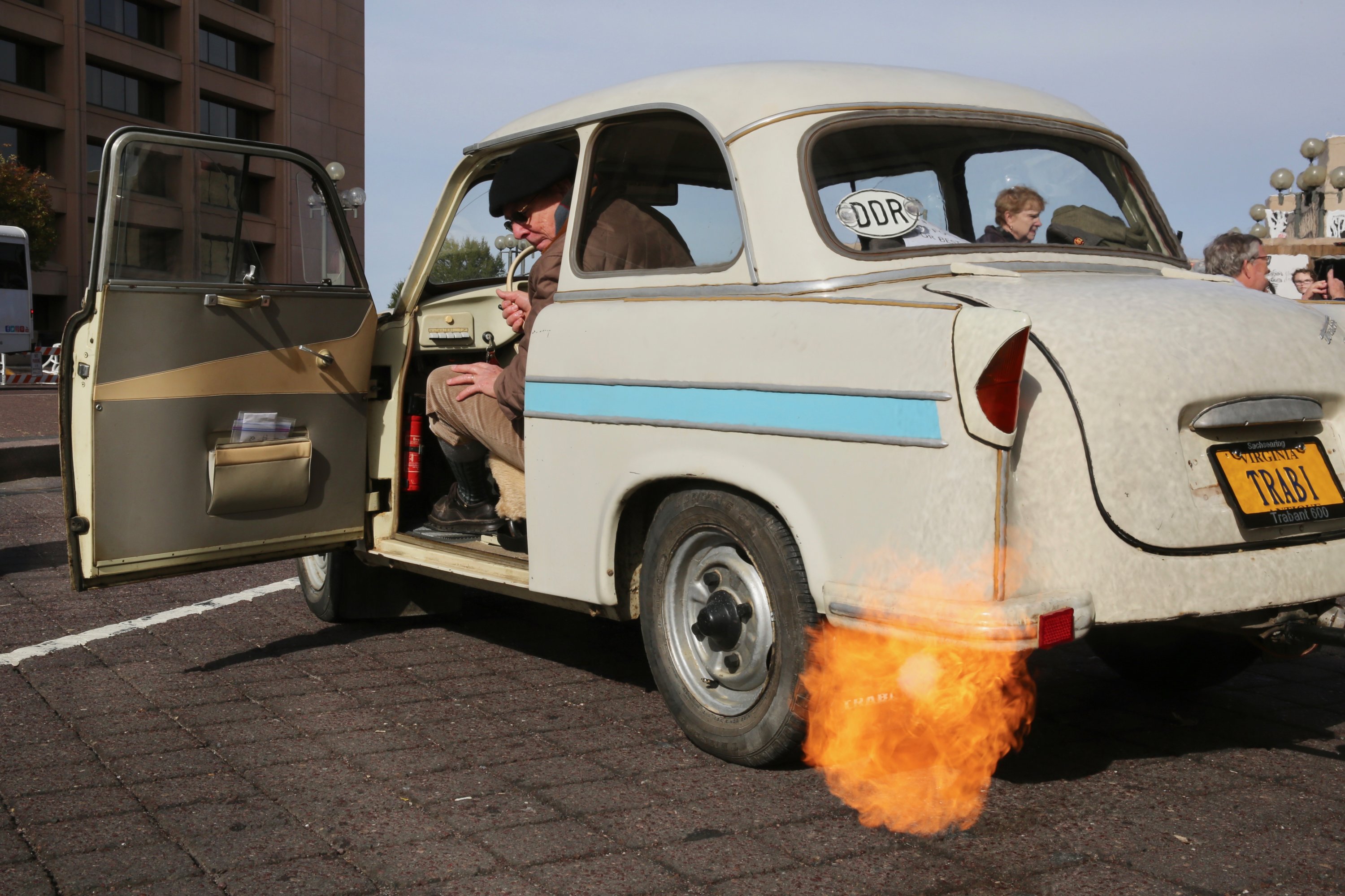 PHOTOS: The Trabant Parade Brought East German Cars to the Spy Museum -  Washingtonian
