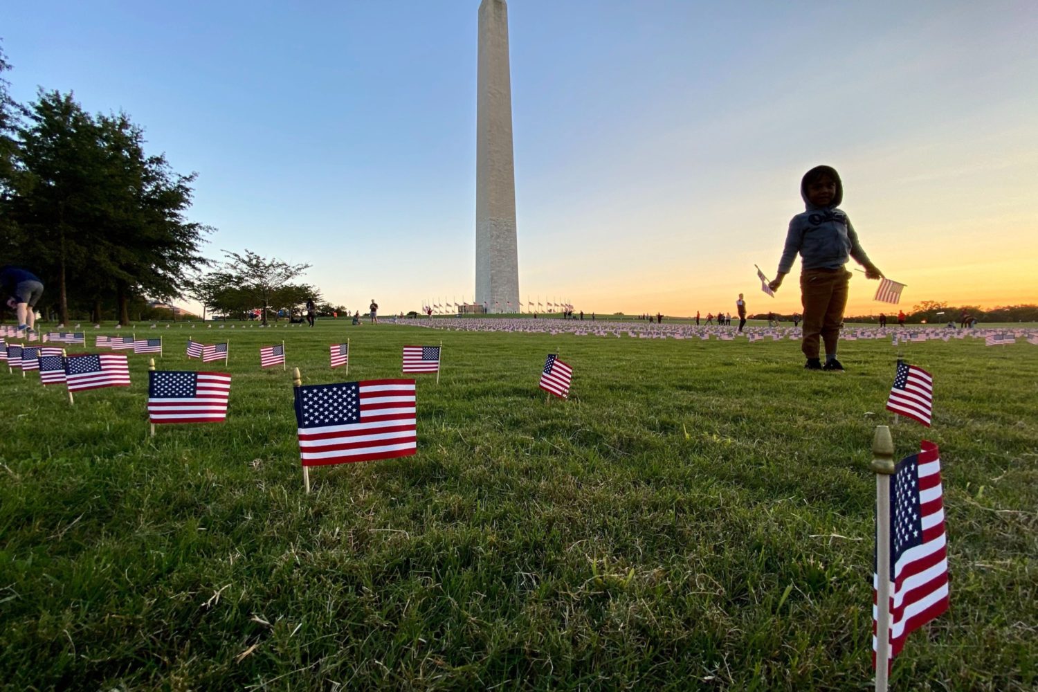 Photos: There Are 20,000 Flags on the Mall to Commemorate Americans Who Died From Covid. The Images Are Moving.