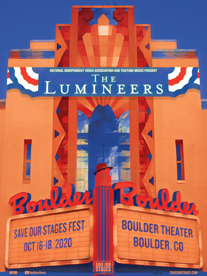 21.-The-Lumineers---Boulder-Theater - Washingtonian The Lumineers poster by Jordan Grobe