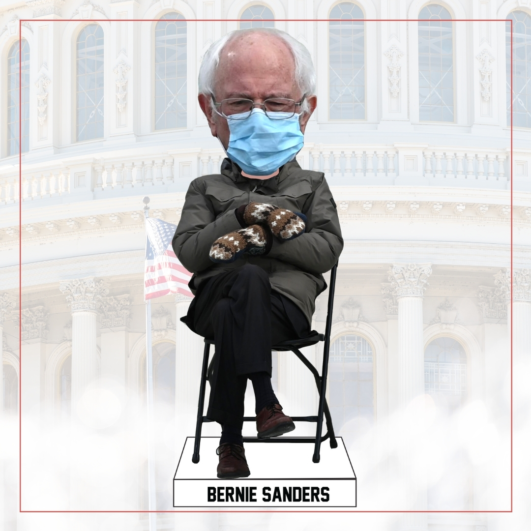 Yes, There's Already a Bobblehead of Bernie Sanders Social Distancing in His  Mittens - Washingtonian