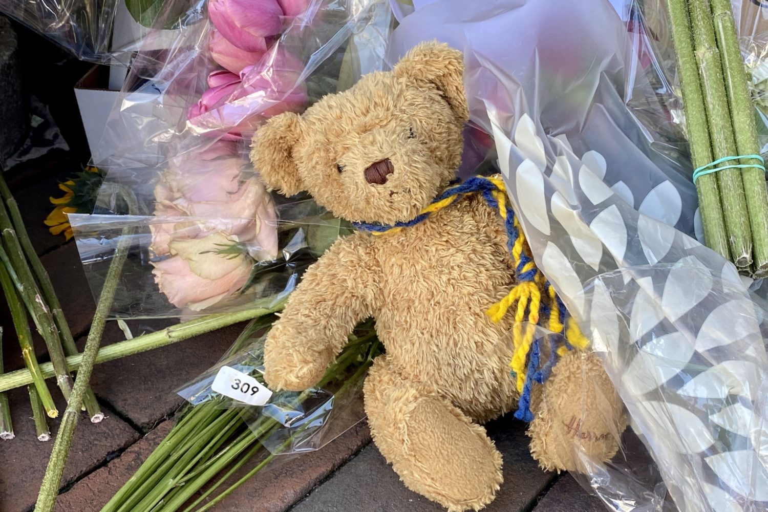 Photos: Ukrainian Embassy Showered in Messages of Support