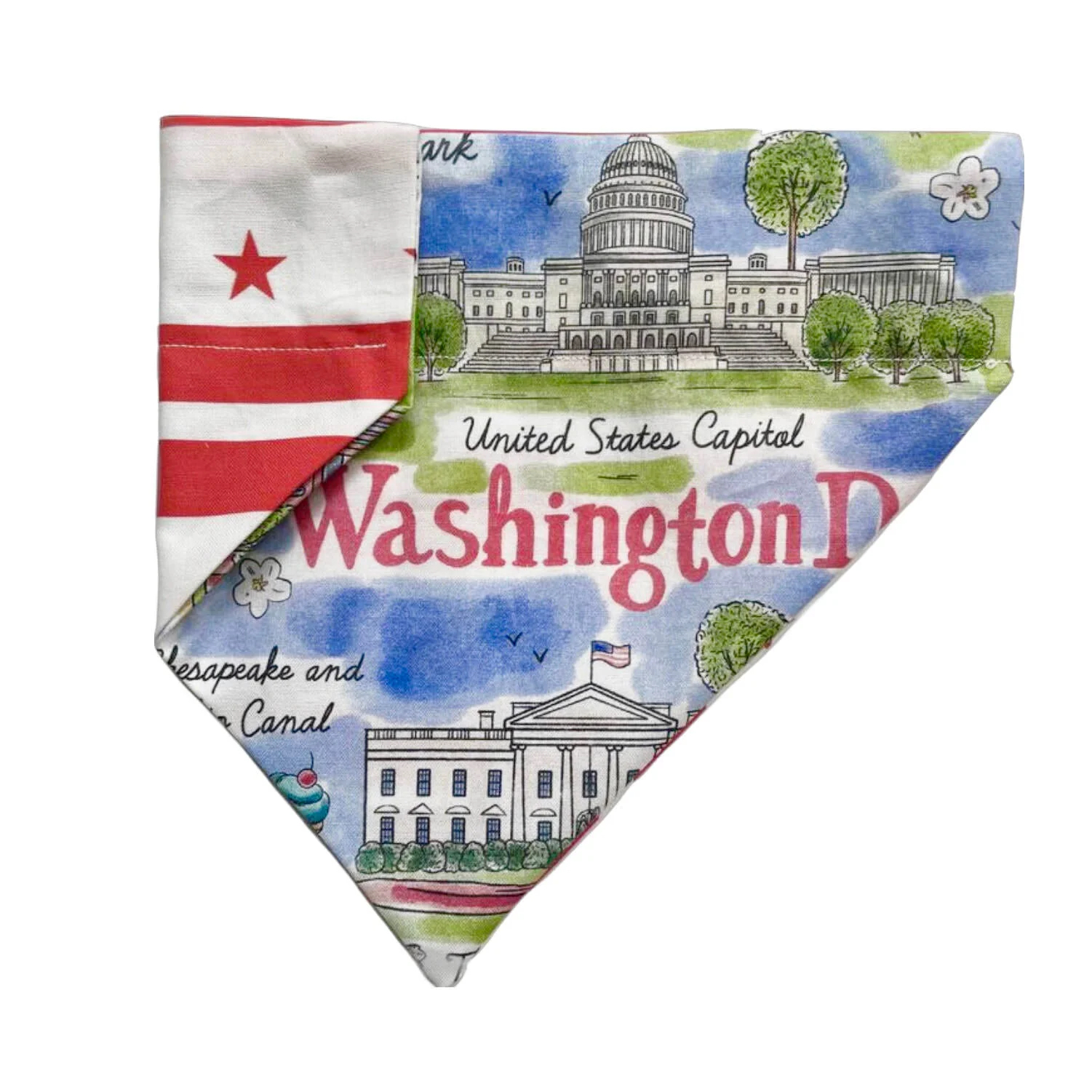ShopMadeInDC Dog bandana - Washingtonian
