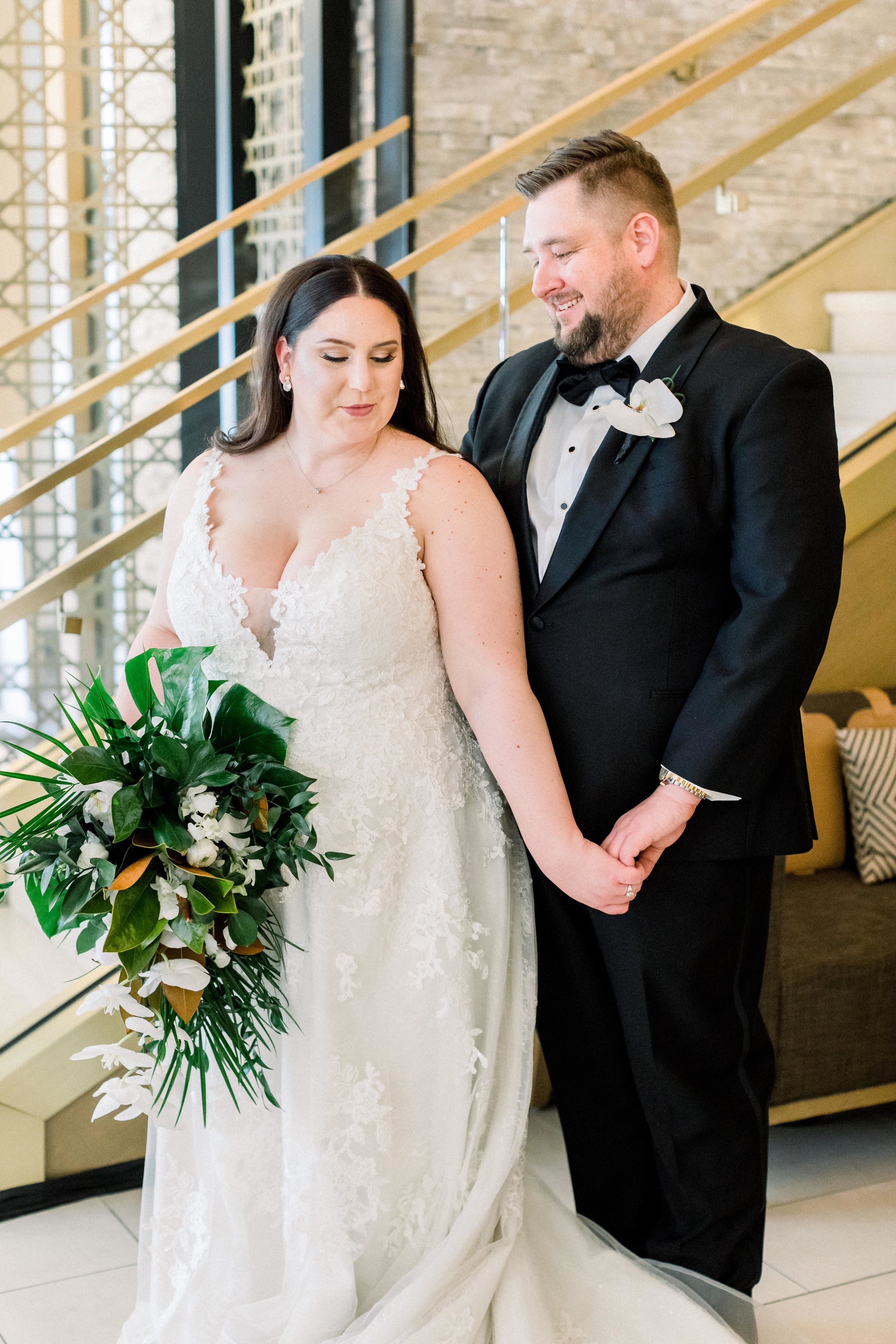 Disco Balls and Palm Leaves - Fun Modern Wedding - Washingtonian