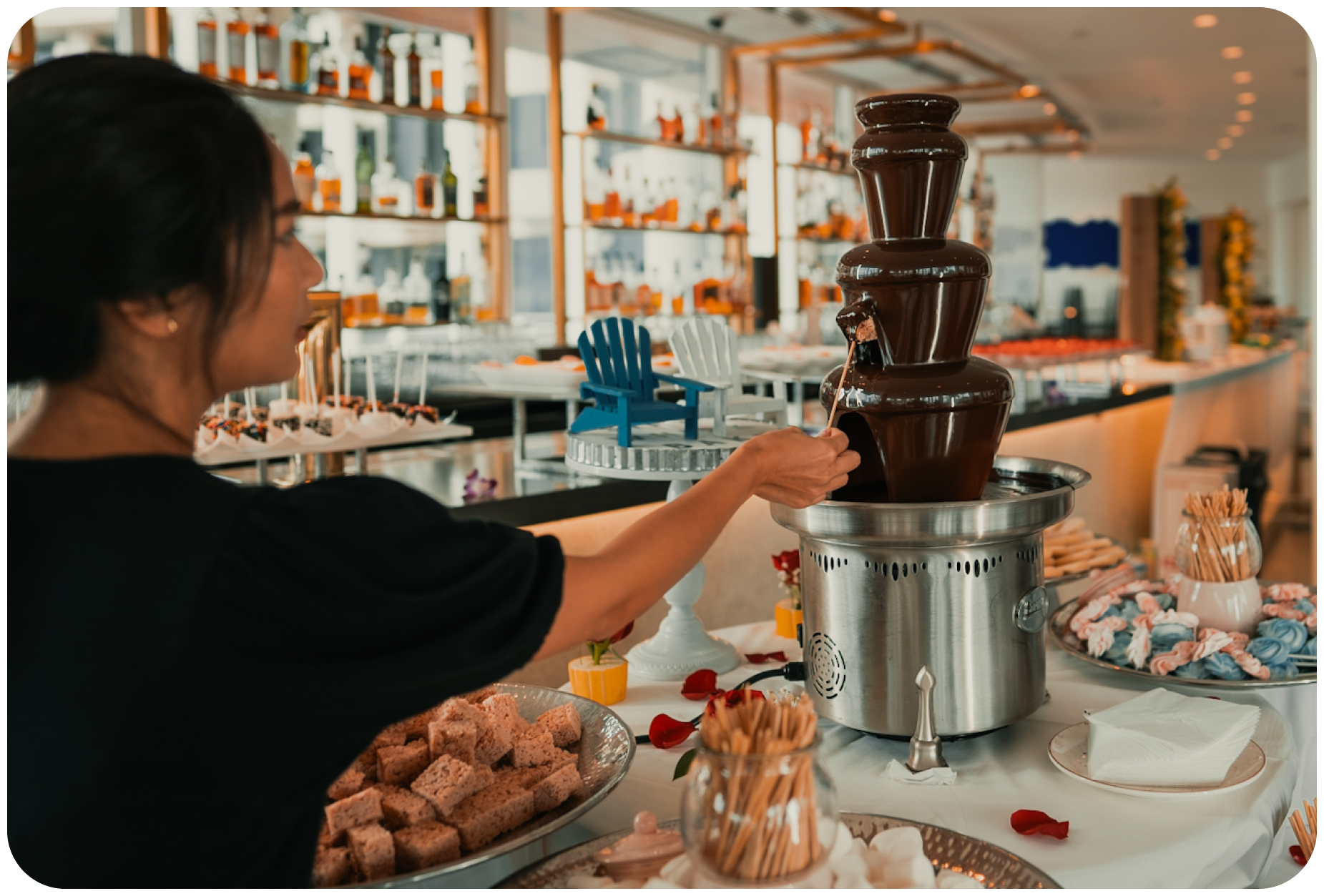 Sequoia-chocolate-fountain-hub-cropped - Washingtonian