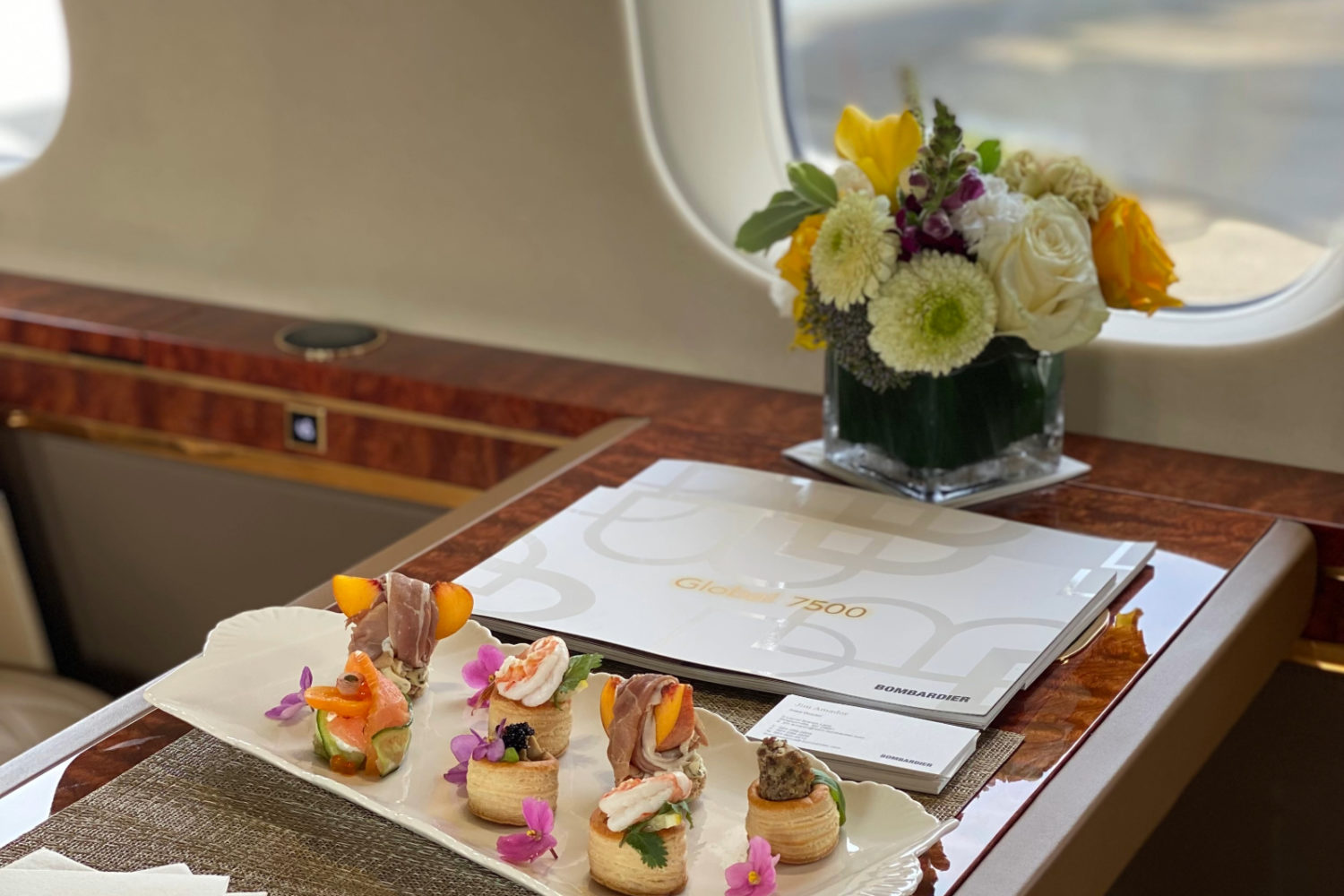 This Catering Company Is Serving Lavish Feasts on Private Jets