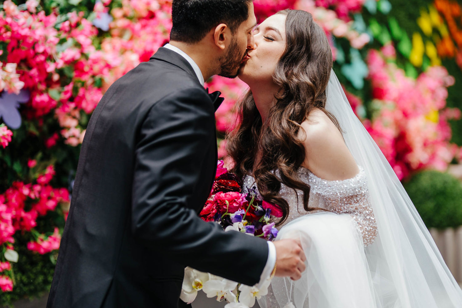 A Hot-Pink Rooftop Wedding With Late-Night Shake Shack