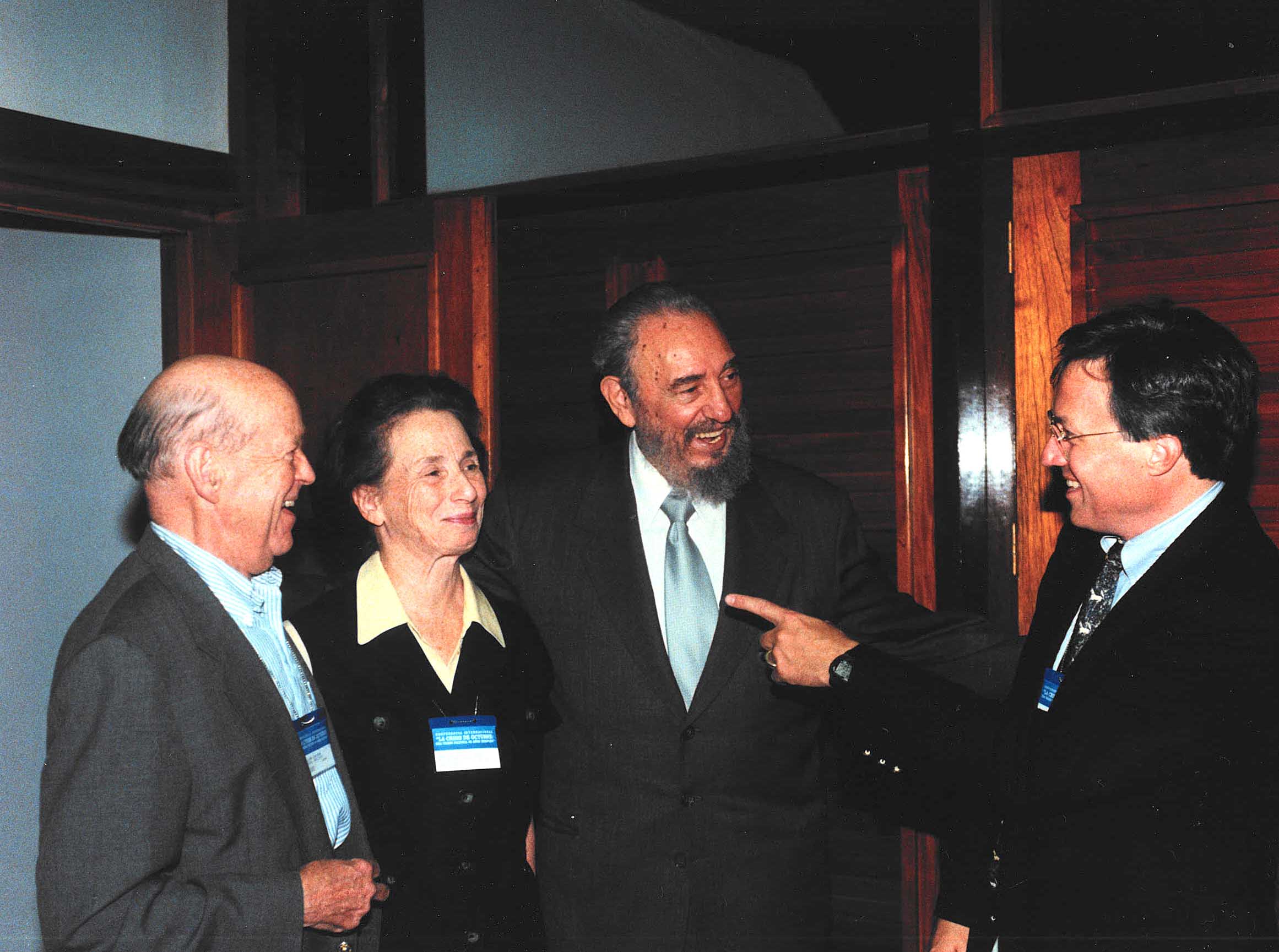 General William Y. Smith, Maria Smith, Fidel Castro, Tom Blanton copy - Washingtonian