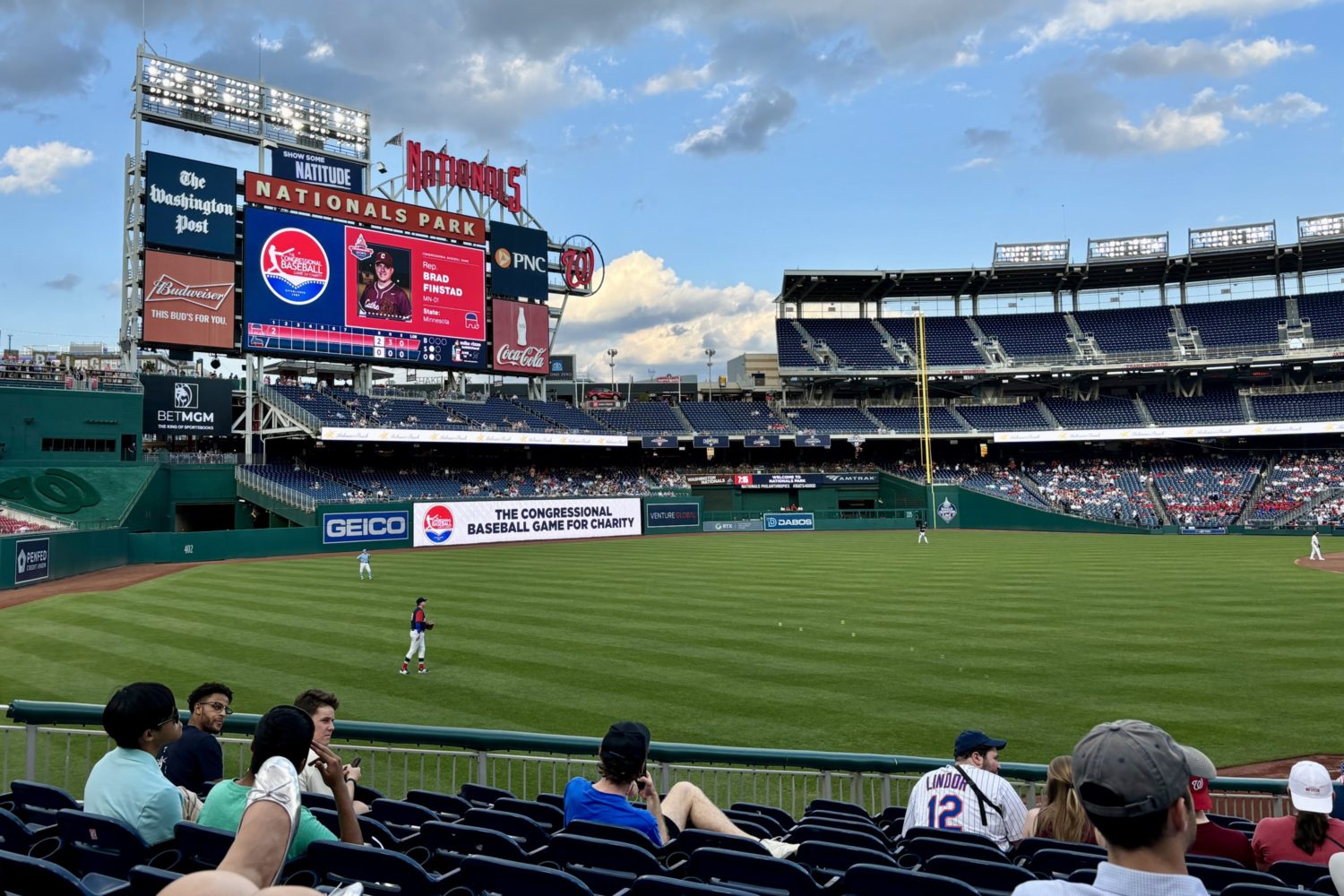 Hidden in the Bleachers at the Congressional Baseball Game, Representatives Have a Ball