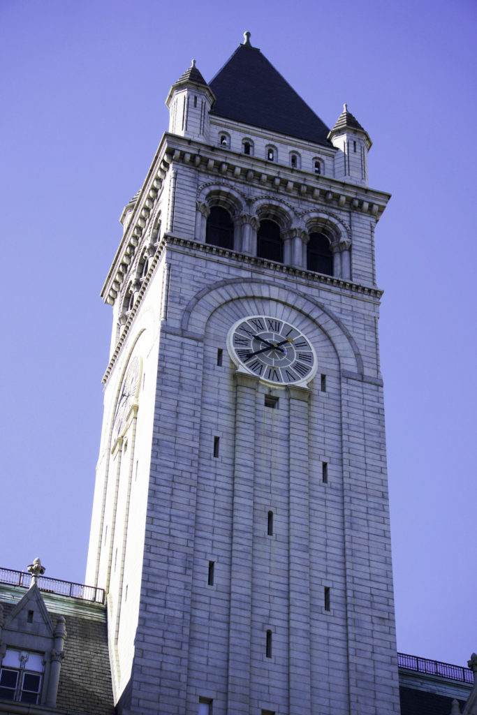 US Post Office clock tower - Washingtonian