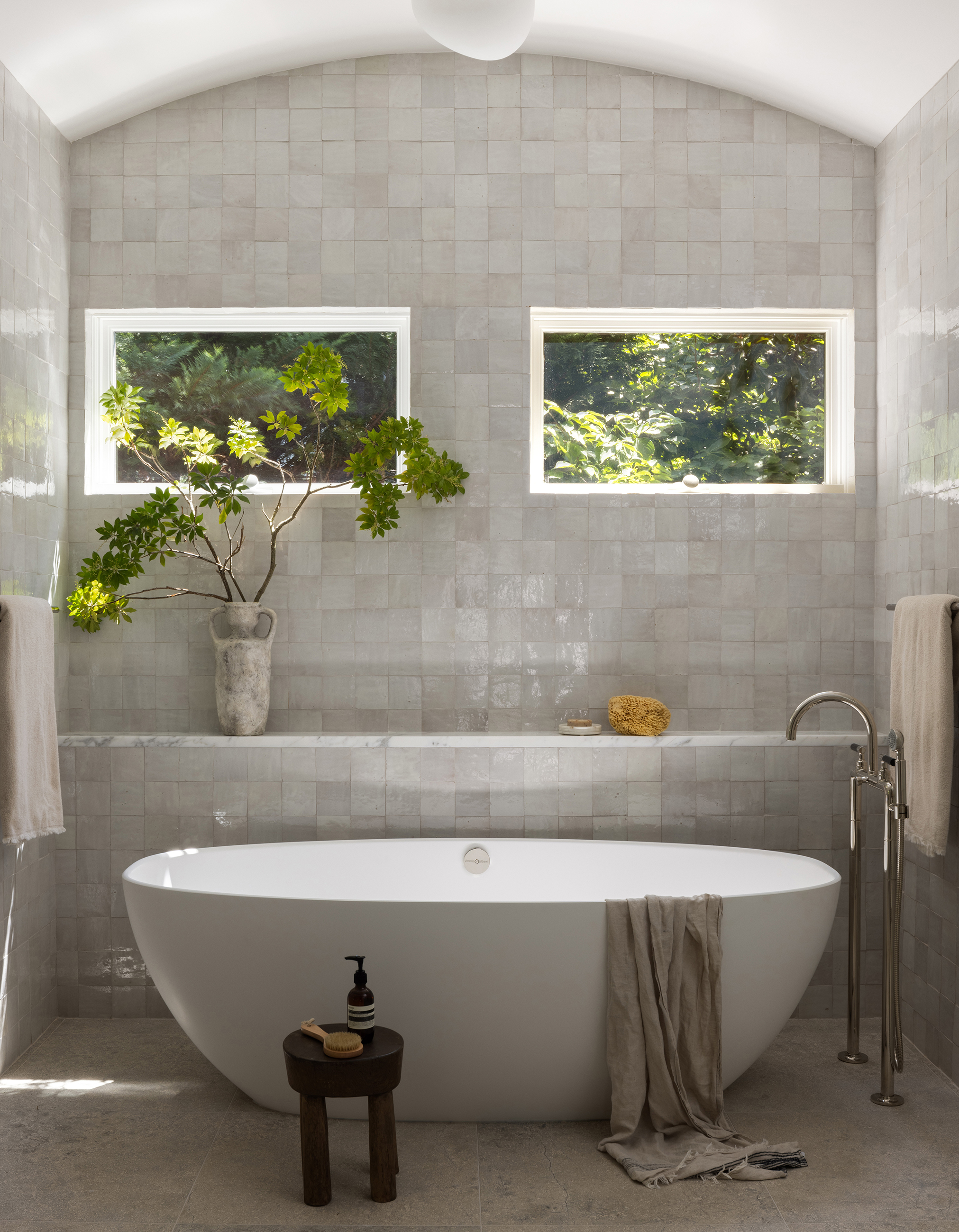 photo-by-Jenn-Verrier-White-and-grey-natural-bathroom-style-with-zeillge-tiles-and-freestanding-bathttub-designed-by-Lorla-Studios-scaled-down - Washingtonian