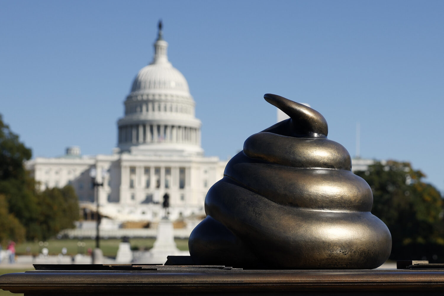 National Park Service Says the January 6 Poop Statue Can Stick Around Until After Election Day