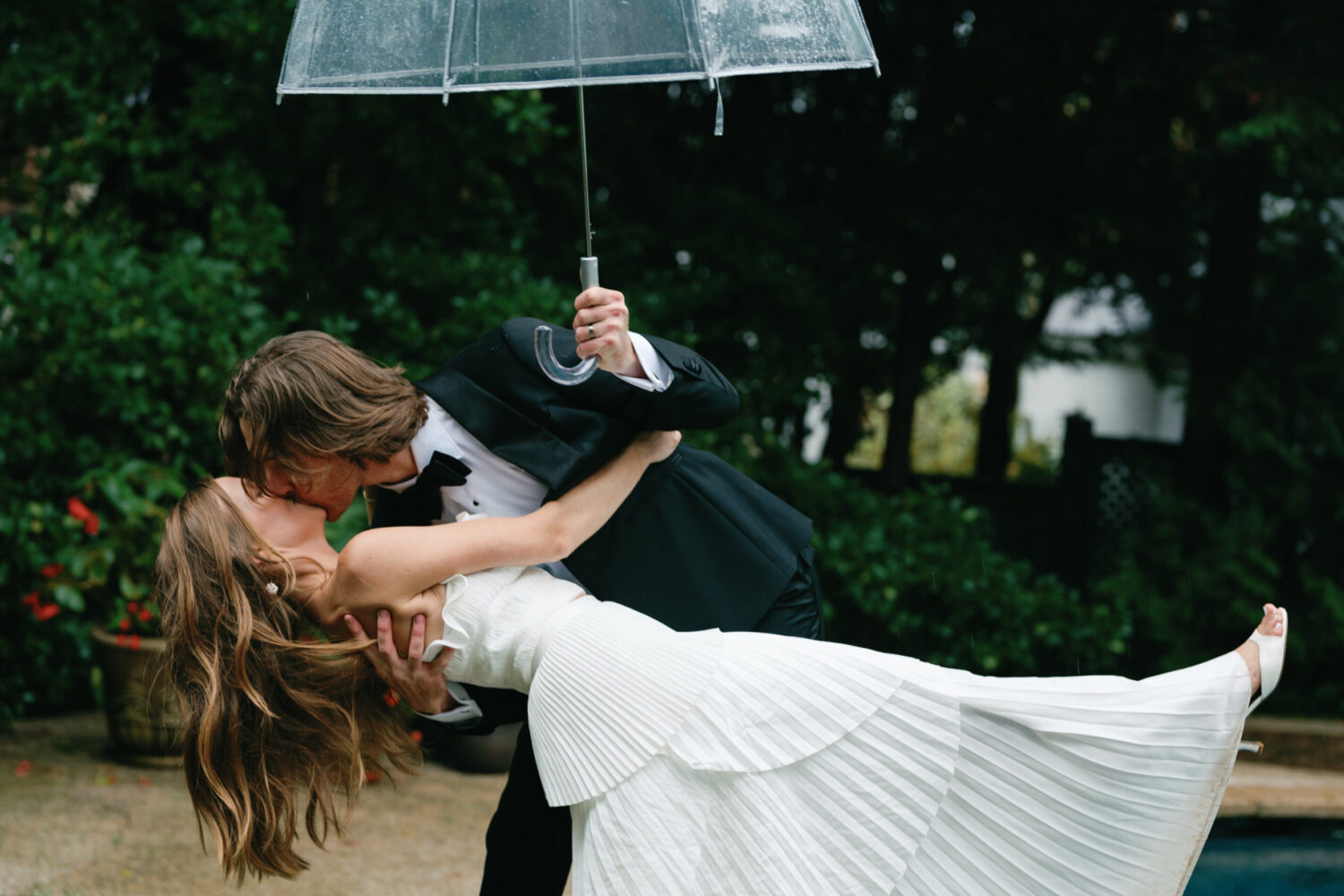 Rain, Mud, and Tropical Storm Ophelia Couldn’t Bring This Wedding Day Down