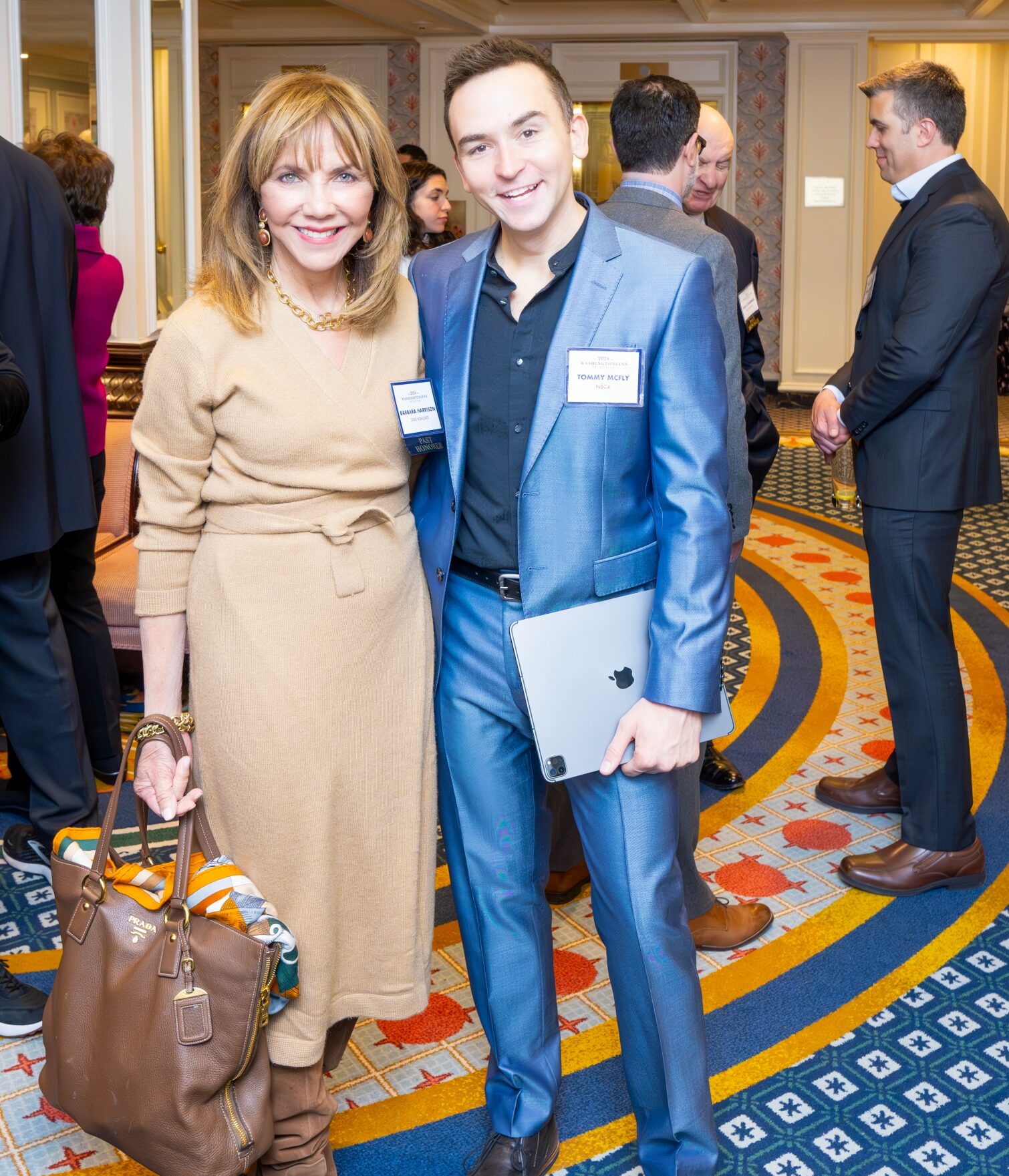 Past Honoree Barbara Harrison and NBC4’s Tommy McFly - Washingtonian Past Honoree Barbara Harrison and NBC4’s Tommy McFly