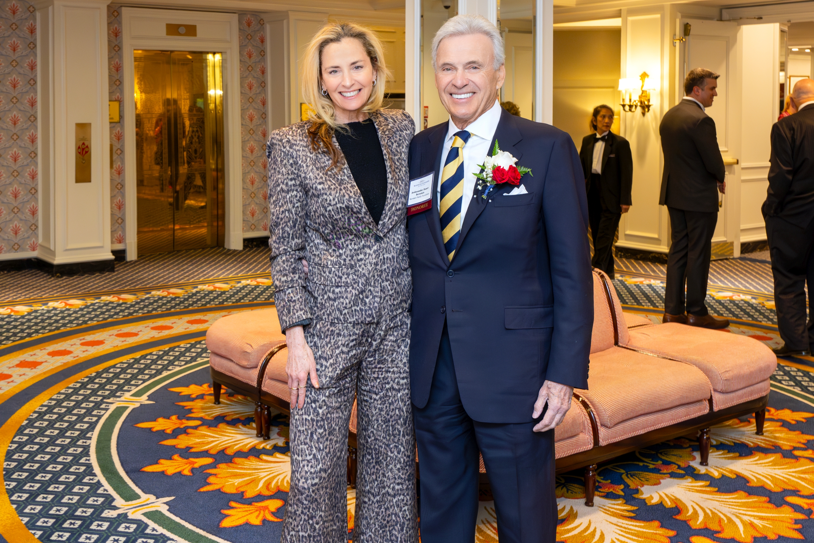 Ami Aronson and 2024 Honoree Ambassador Stuart Bernstein - Washingtonian Ami Aronson and 2024 Honoree Ambassador Stuart Bernstein