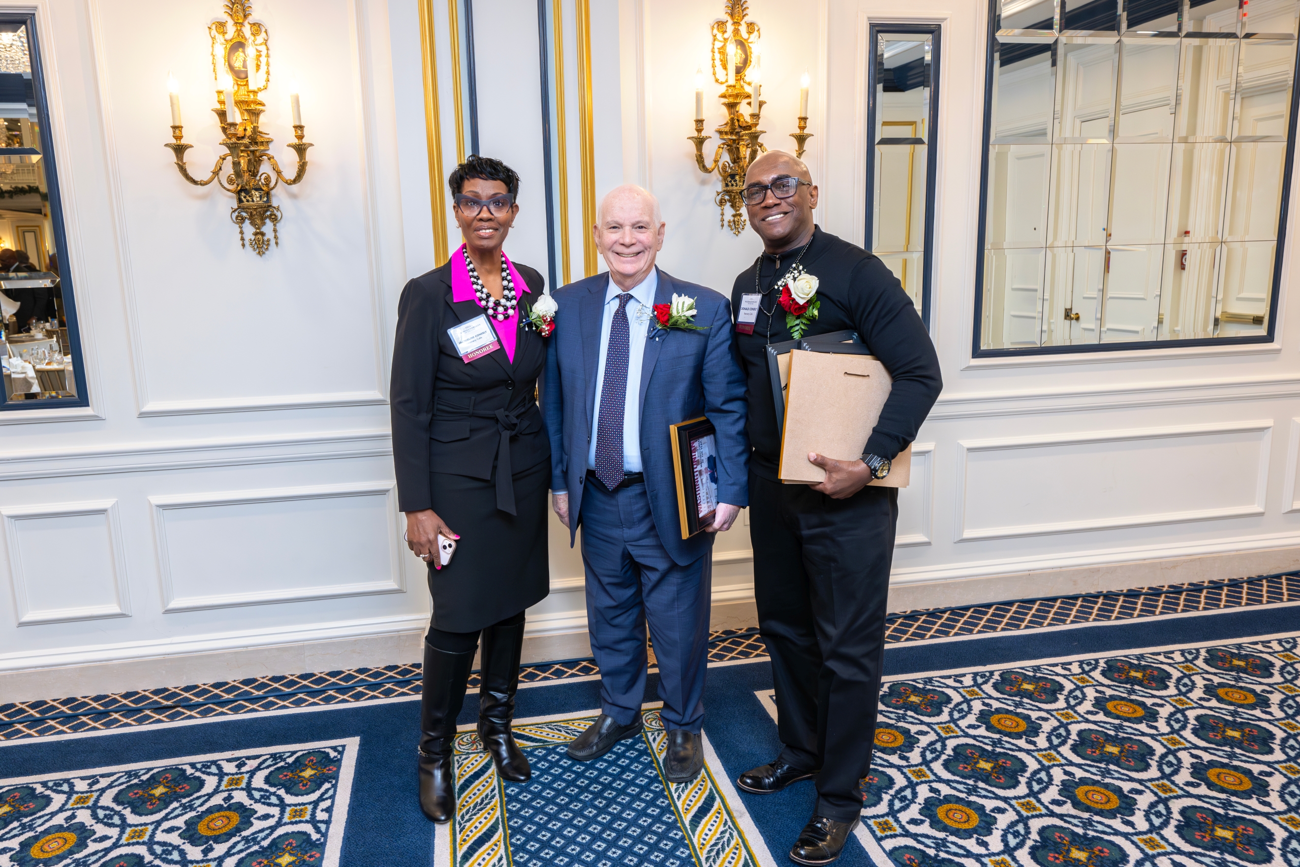 2024 Honorees Jacqueline Conerly, Senator Ben Cardin, and Donald Conerly - Washingtonian 2024 Honorees Jacqueline Conerly, Senator Ben Cardin, and Donald Conerly