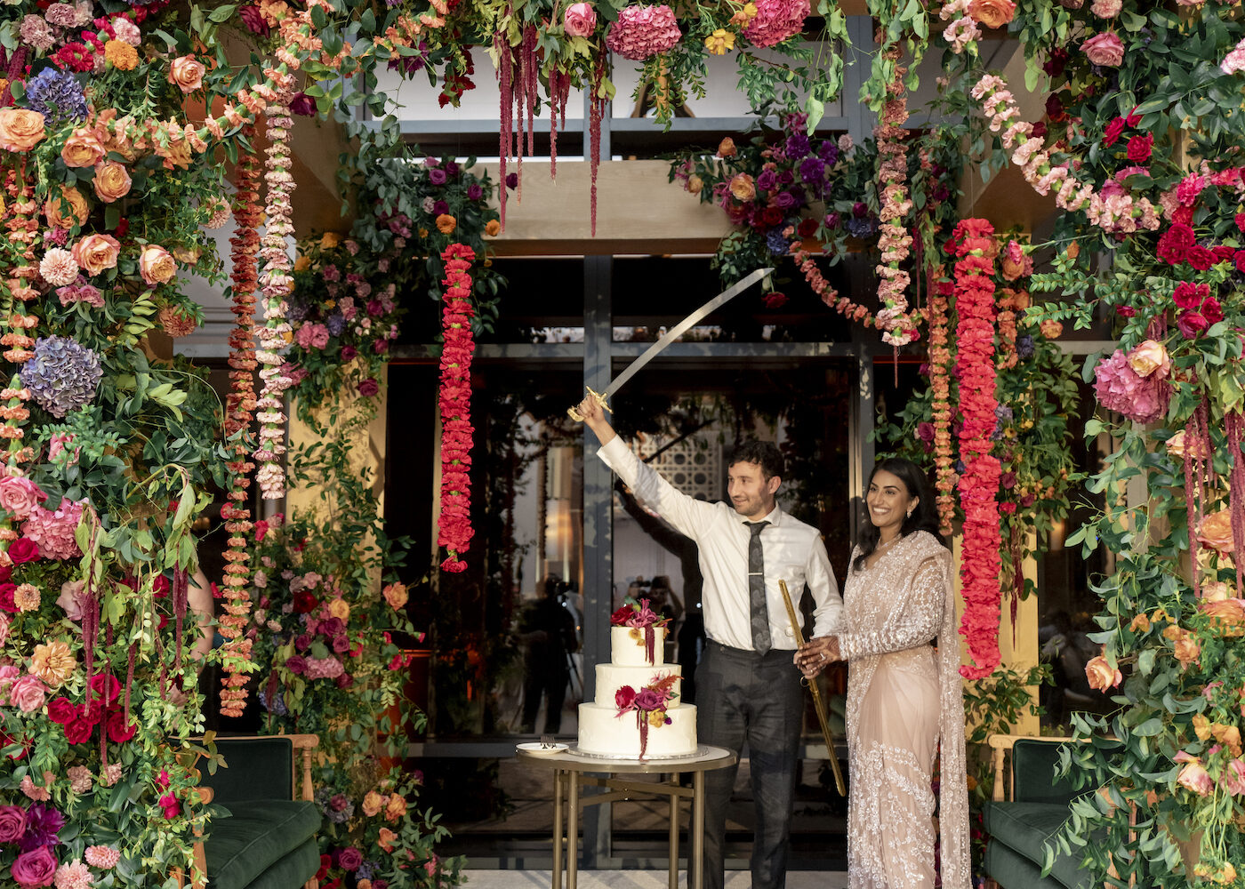A Colorful, Floral-Forward Wedding at the Wharf
