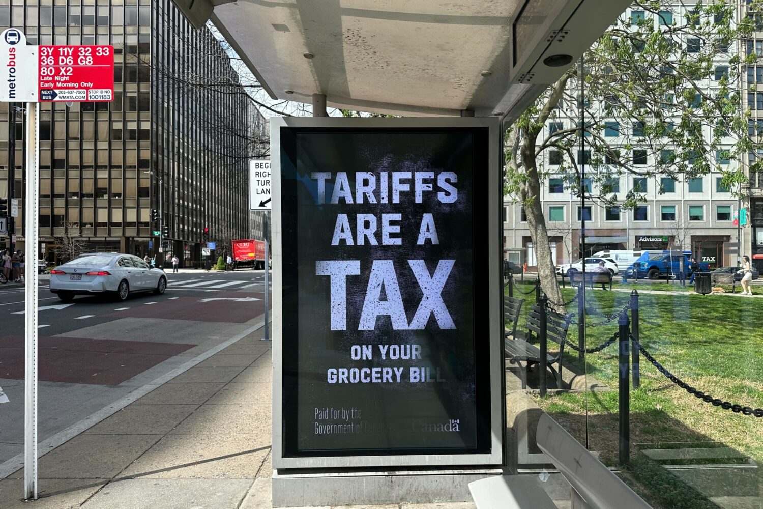 Canada Bought Anti-Tariff Ads on DC Bus Stops