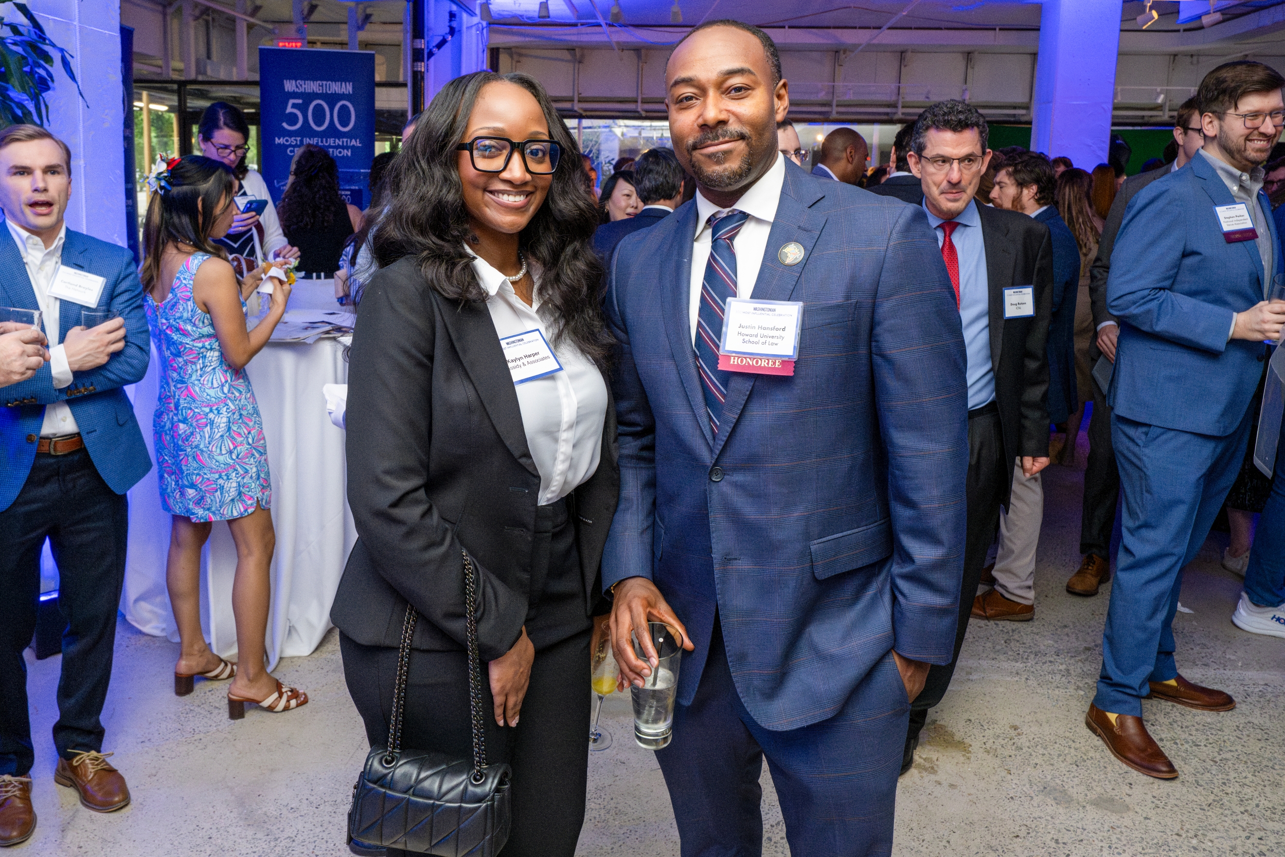 Cassidy & Associates Kaylyn Harper with Howard University School of Law’s Justin Hansford