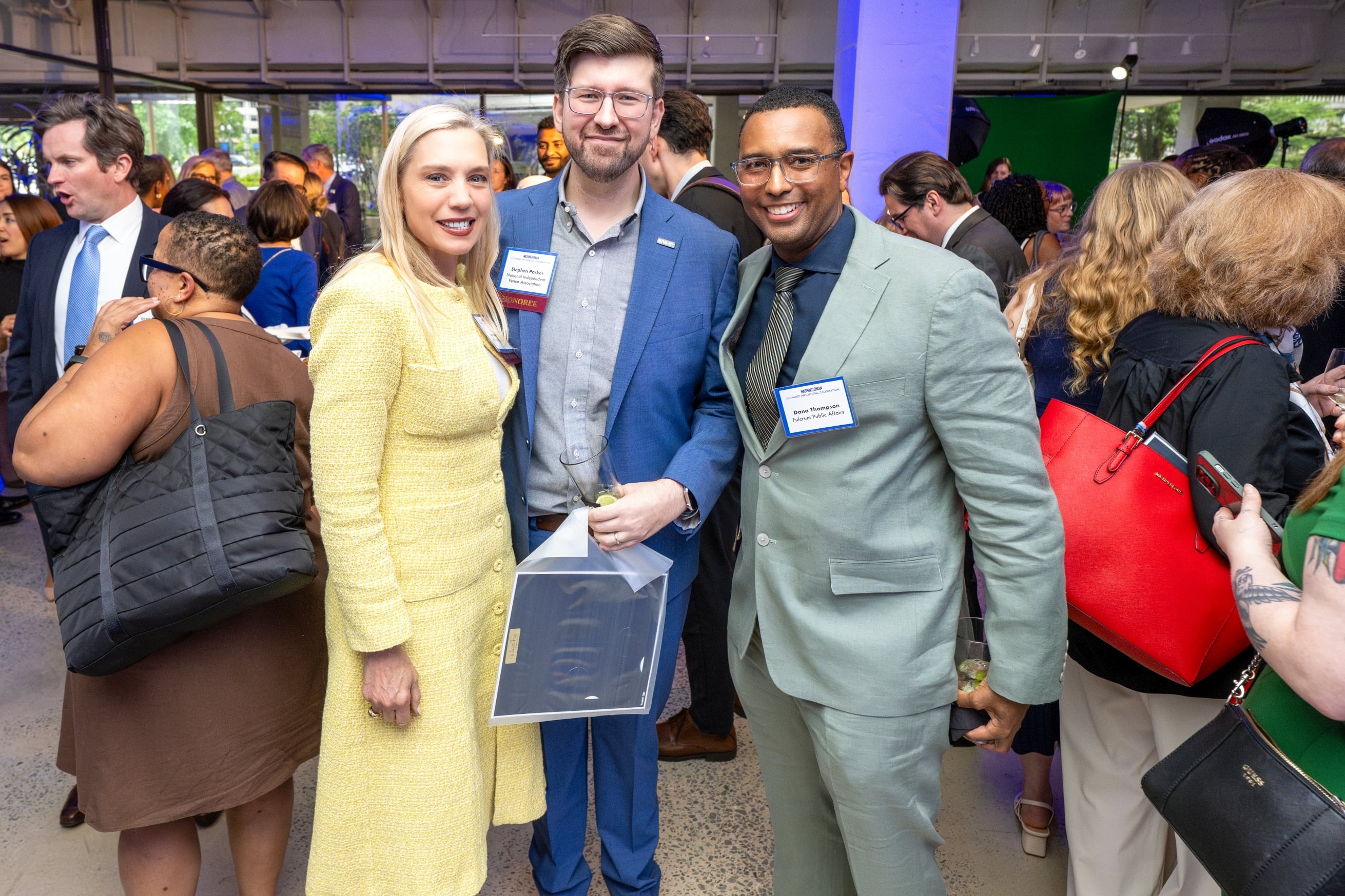 Johnson & Johnson’s Jane Adams, National Independent Venue Association’s Stephen Parker, and Fulcrum Public Affair’s Dana Thompson