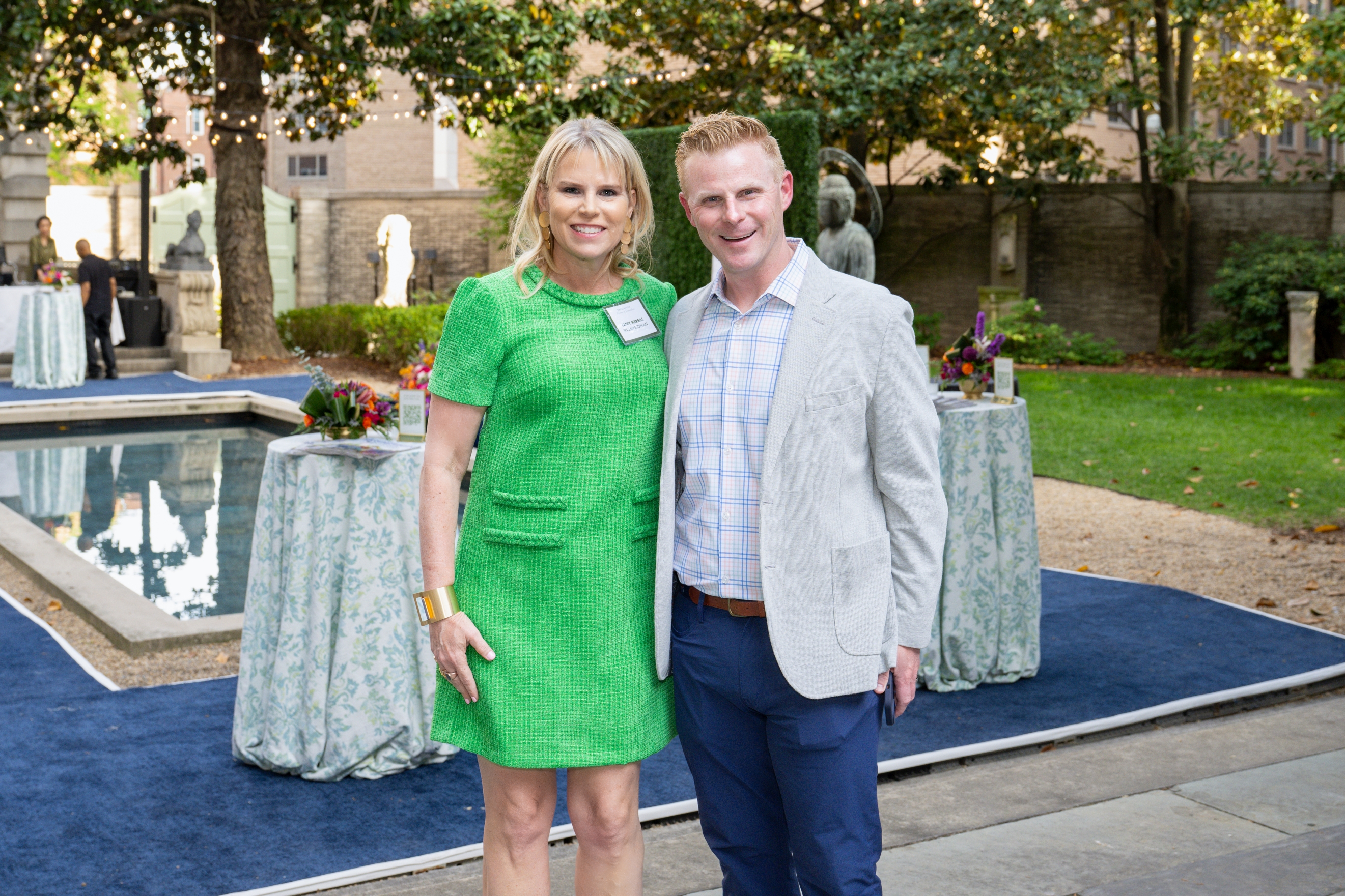 Cathy Merrill with Toyota’s Zachary Reed