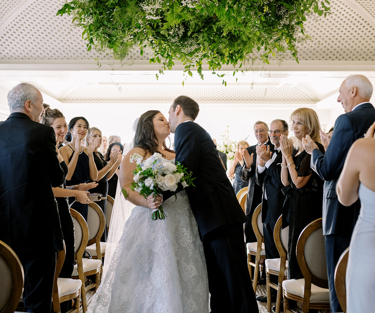 This Blue-and-White Wedding at the Hay-Adams Is Full of Textures and Detail