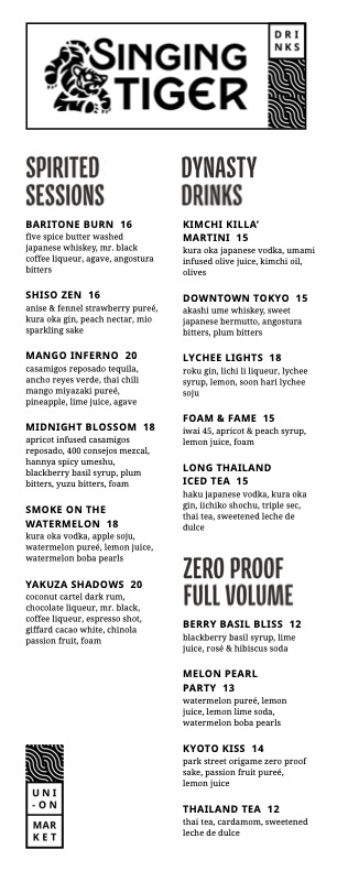 ST-Beverage Menu - Washingtonian