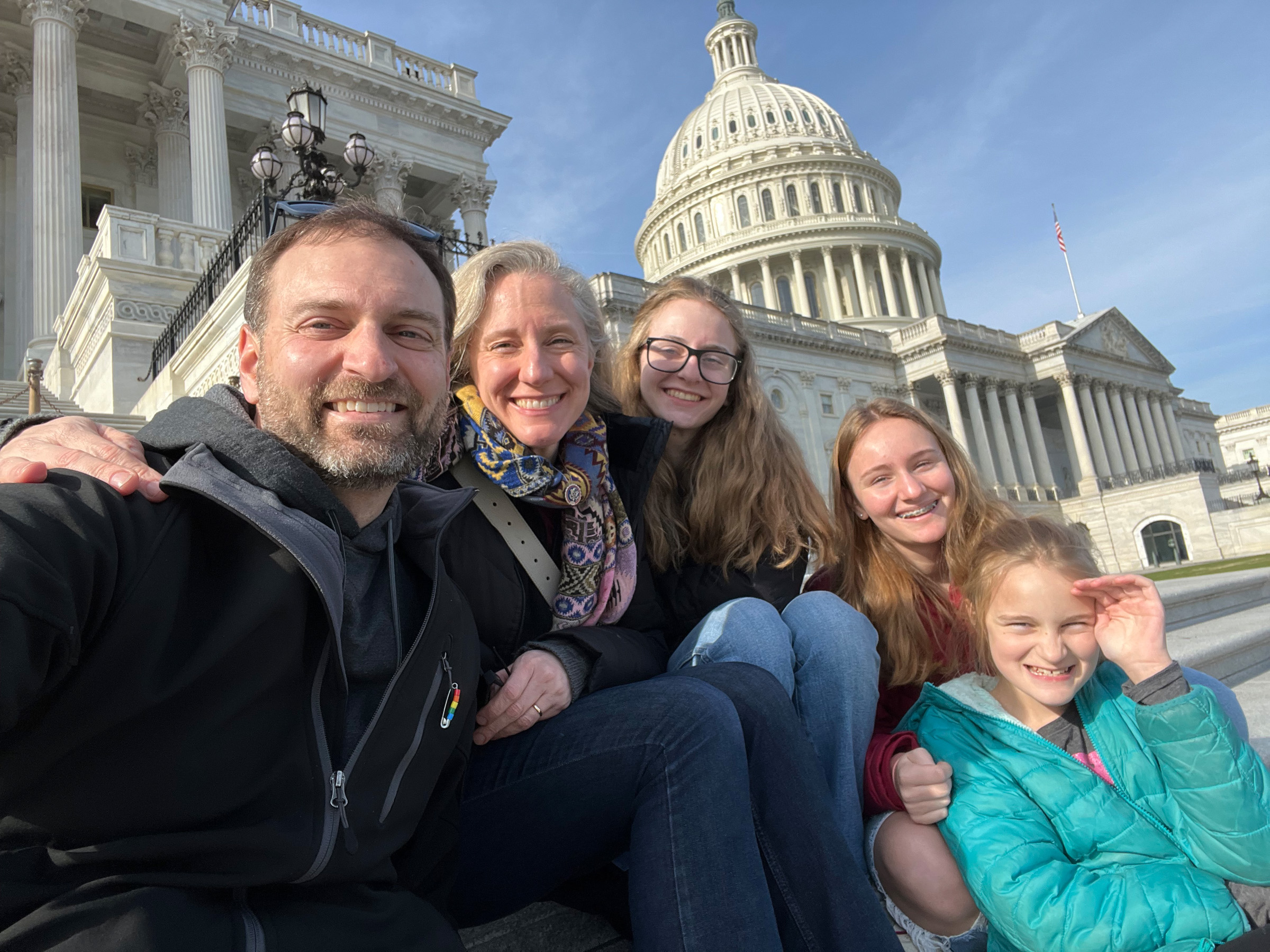 Abigail is with Adam and her daughters at the Capitol - Washingtonian