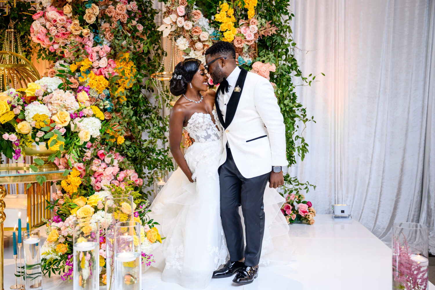 This Couple’s Regal, Whimsical Garden-Themed Wedding Celebrated Their Cameroonian Roots