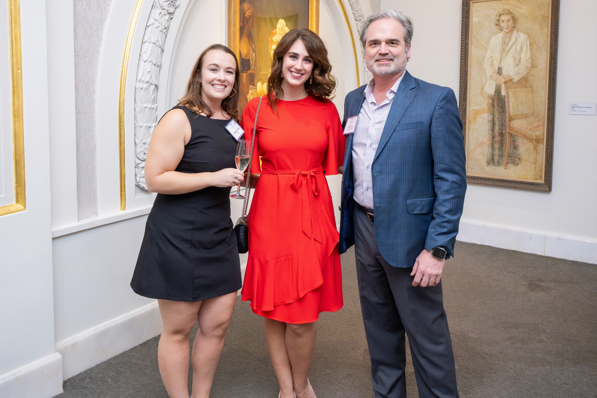 PwC’s Elizabeth Farrell and Lauren Smith with Washingtonian’s James Byles