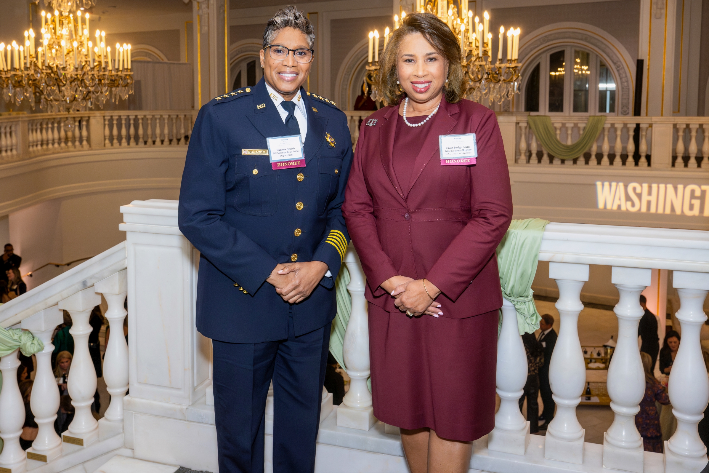 DC Police Chief Pamela Smith and DC Court of Appeals Chief Judge Anna Blackburne-Rigsby