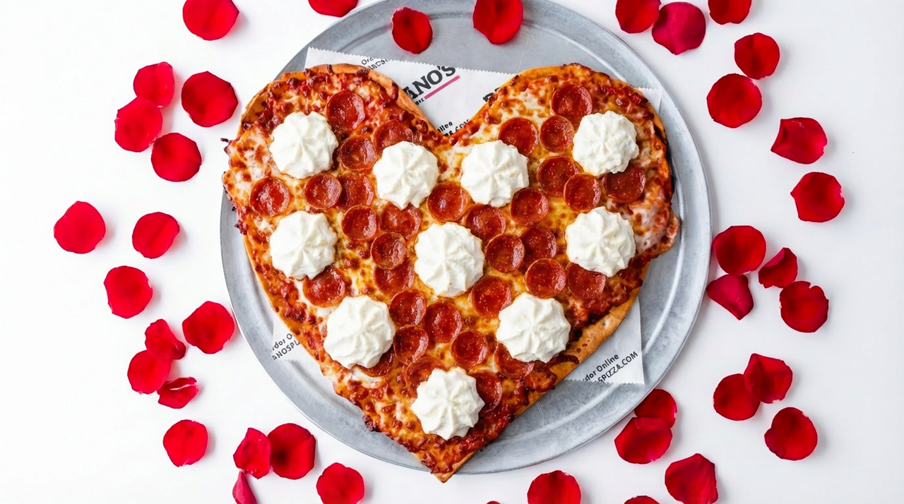 heart shaped pizza - Washingtonian