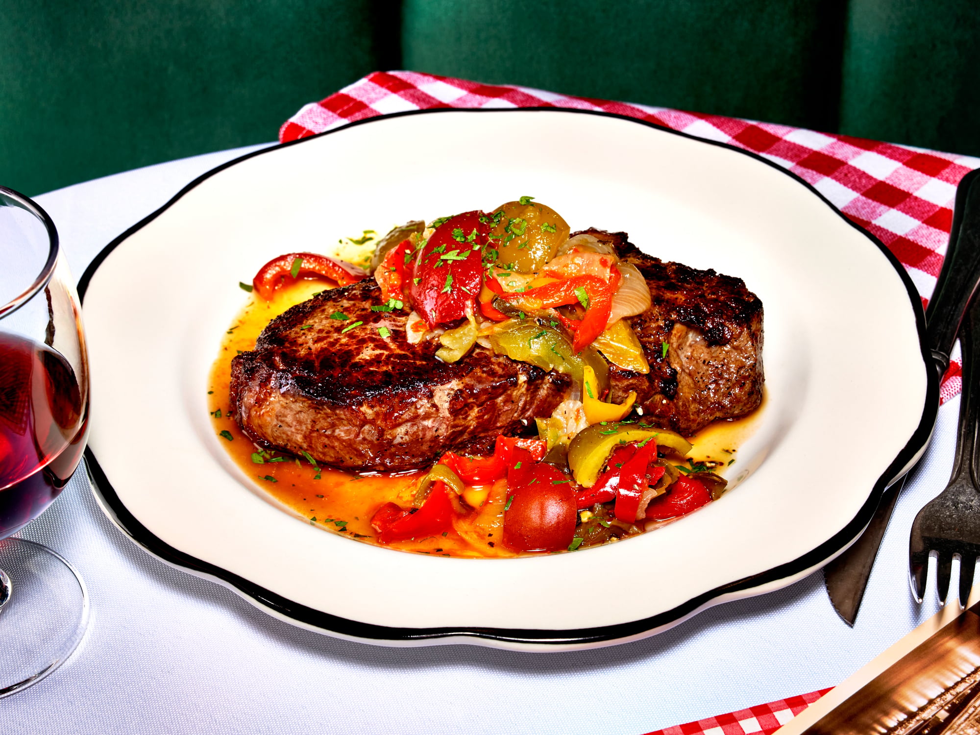 Steak-with-peppers-at-Alanza-Steak-Pepperonata-cropped - Washingtonian